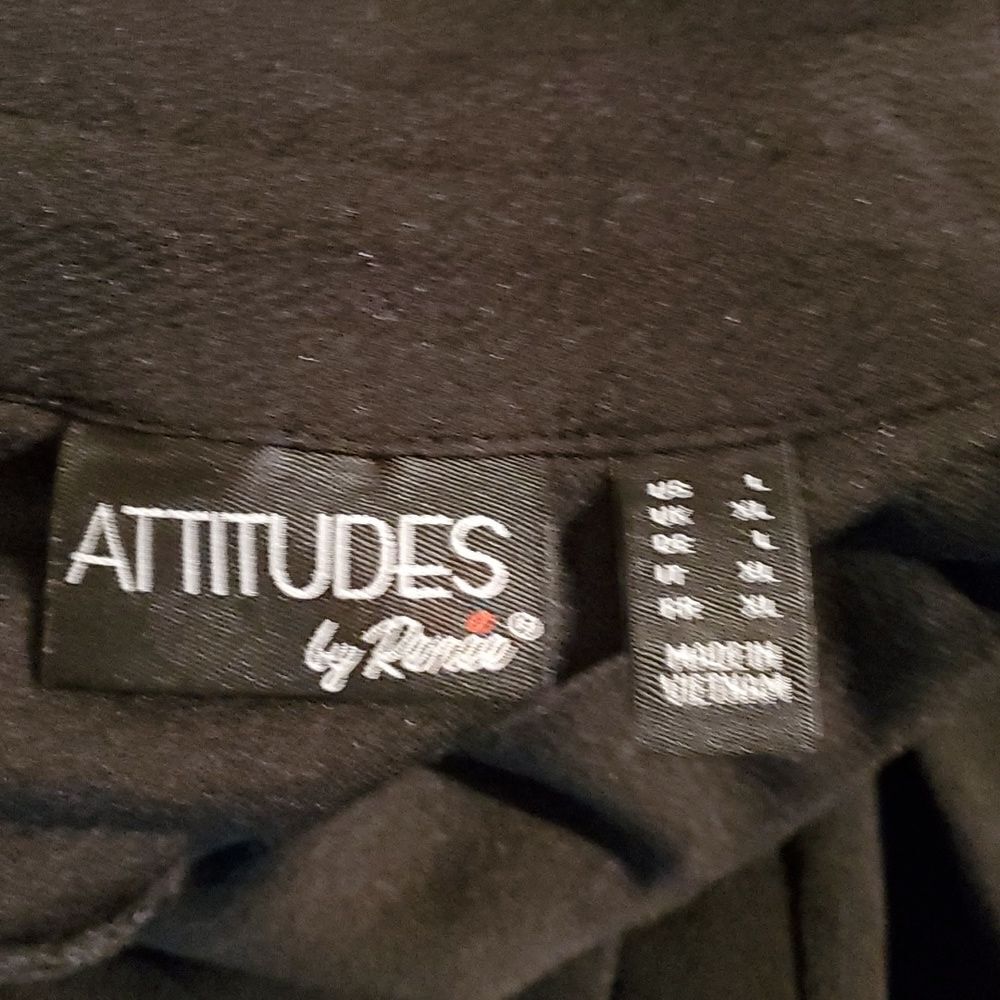 Attitudes By Renee Button Front Textured Tunic Bl… - image 2